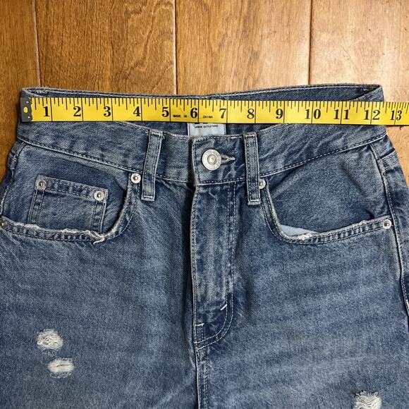 BDG Urban Outfitters High Rise Baggy Jeans Size 24 Distressed Casual 90’s Retro - Picture 4 of 12